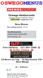 Mobile Screenshot of oswegomenus.com